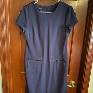 Great work or date dress. Navy blue